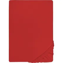 biberna 0077866 Jersey-Elastic 140 x 200 - 160 x 220 cm rot