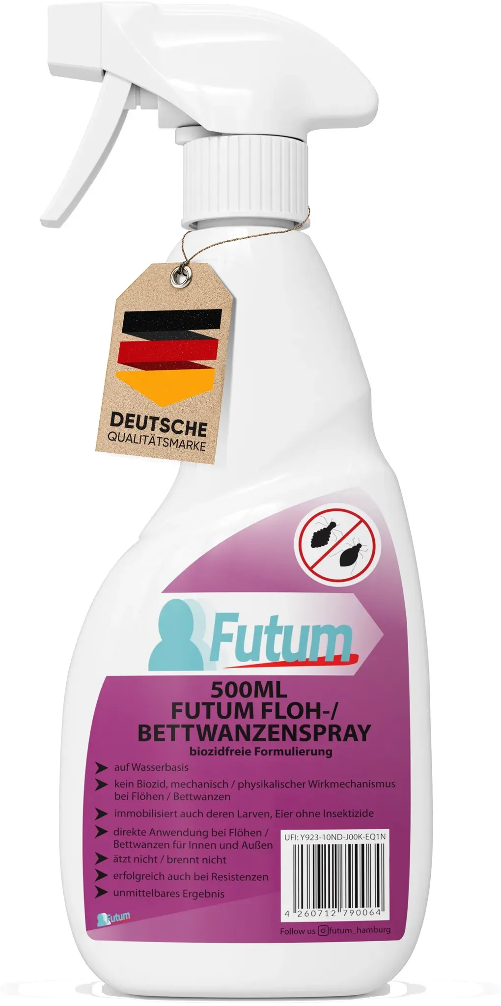 Futum Bettwanzen / Floh Spray 500 ml