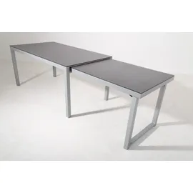 Gardissimo Faro Ausziehtisch 160-260 x 90 x 76 cm Silber