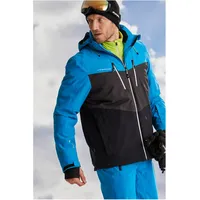 KILLTEC Ksw 45 MN Jckt Skijacke Funktionsjacke mit abzippbarer Kapuze und Schneefang, schwarz blau, M