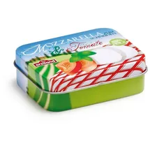Erzi Mozzarella und Tomate in der Dose, Spielzeug-Vorspeise, Holz-Vorspeise