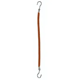 Comair 3110023 Haarbinder glatt Gummi 10 cm, 12 stücke Karte, braun