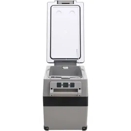 vidaXL Kühlbox mit Griff und Adapter Schwarz und Grau 35 L PP & PE