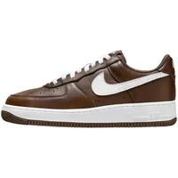 Nike Air Force 1 Low Retro Qs Herrenschuhe, Größe 44,5, Schokoladenbraun/Weiß, 44.5 EU - 44.5 EU