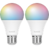 smarte Glühbirne 9W E27, RGB 2er Pack