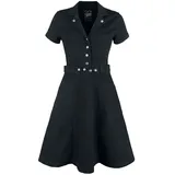 Queen Kerosin Workwear Kleid Schwarz XL