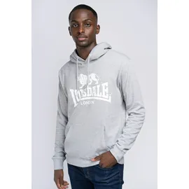 Lonsdale Herren Fremington Kapuzenpullover, Marl Grey, M