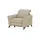 Uno Relaxsessel Basel Leder 99 x 87 x 96 cm Beige elektrisch