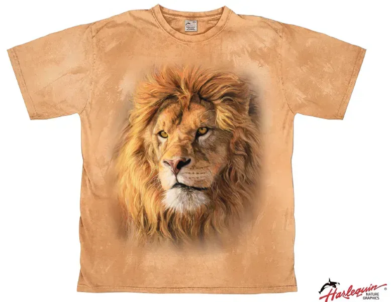 Harlequin Portrait of a Lion T-Shirt