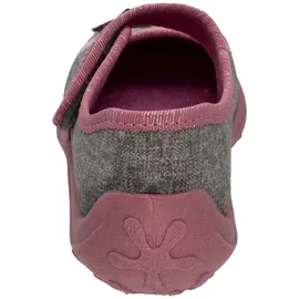 Fischer Markenschuh Fischer Kinder Hausschuh Mädchen Mary Jane Ballerina Glitzer Stern 632344, Größe:33 EU, Farbe:Grau - Grau - 33