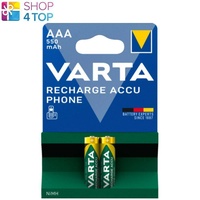 2 VARTA Aufladen Accu Telefon AAA batteries LR03 550mAh Nimh 1.2V HR03 2BL Neu