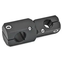 475-B16-B16-ELS Verdrehbare Kreuz-Klemmhalter, Aluminium