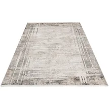 OBSESSION Teppich OBSESSION "My Noblesse 802", grau, B:200cm H:7mm L:290cm, Polyester, Teppiche, Teppich, modernes Design, Wohnzimmer