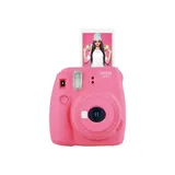 Fujifilm Instax Mini 9, Sofortbildkamera, Farbe Flamingo-Rosa mit Selfie-Spiegel - Rosa