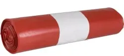 Abena Abfallsäcke Sækko Boy, LDPE Recycled, 40 Liter 1999912690 , 1 Rolle = 10 Stück, Farbe: rot