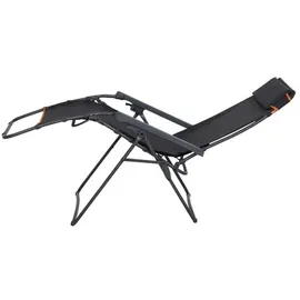 Siena Garden Campingstuhl Relax Comfort Anthrazit 91 cm x 65 cm x 19 cm