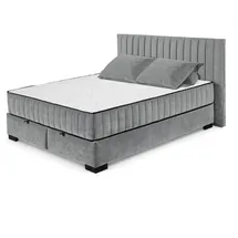 ed exciting design Boxbett Anthrazit, - H4, 9-Zonen, 160x200, cm Bettkasten, mit Wendematratze erhältlich in verschiedenen Breiten