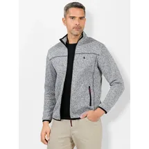Witt Weiden Fleece-Jacke in hellgrau-meliert | Gr.: 52/54
