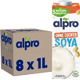 Alpro® ohne Zucker Sojadrink 8x 1,0 l