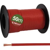 Quadrios 23CW020 Einzelader 0.14 mm2, Rot 50m