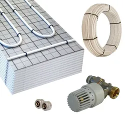 Warmwasser Fußbodenheizung HoWaTech TAC 5-10m2 Paket RTL