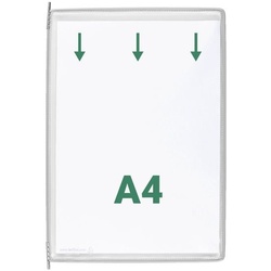 Tarifold Sichttafel DIN A4 Öffnung oben grau