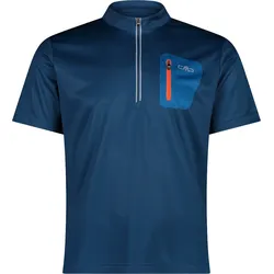 Radtrikot CMP, Gr. 58, blau (ocean), Obermaterial: 100% Polyester, sportlich, Trikots, Fahrradshirt