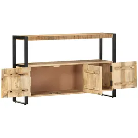 vidaXL Beistellschrank 120x30x75 cm Massivholz Mango braun