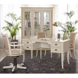 aea Büro Schreibtisch + Sessel Schreibtische Tisch Holz Stuhl 2tlg Set Italien Möbel