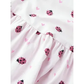 NAME IT Jerseykleid NAME IT "NMFFILLA SS DRESS BOX PB", Mädchen, Gr. 110, N-Gr, tender touch, Single Jersey, Obermaterial: 95% Baumwolle, 5% Elasthan, bedruckt, normal, Rundhals, Kleider Jerseykleid