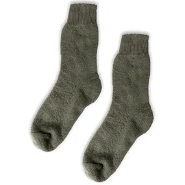 Nordpol Vollplüsch Thermo Socken Immerwarm oliv, Größe 39-41