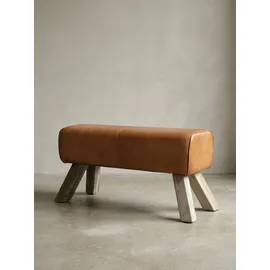 KADIMA DESIGN Polsterbank Braun 90 x 30 x 43 cm