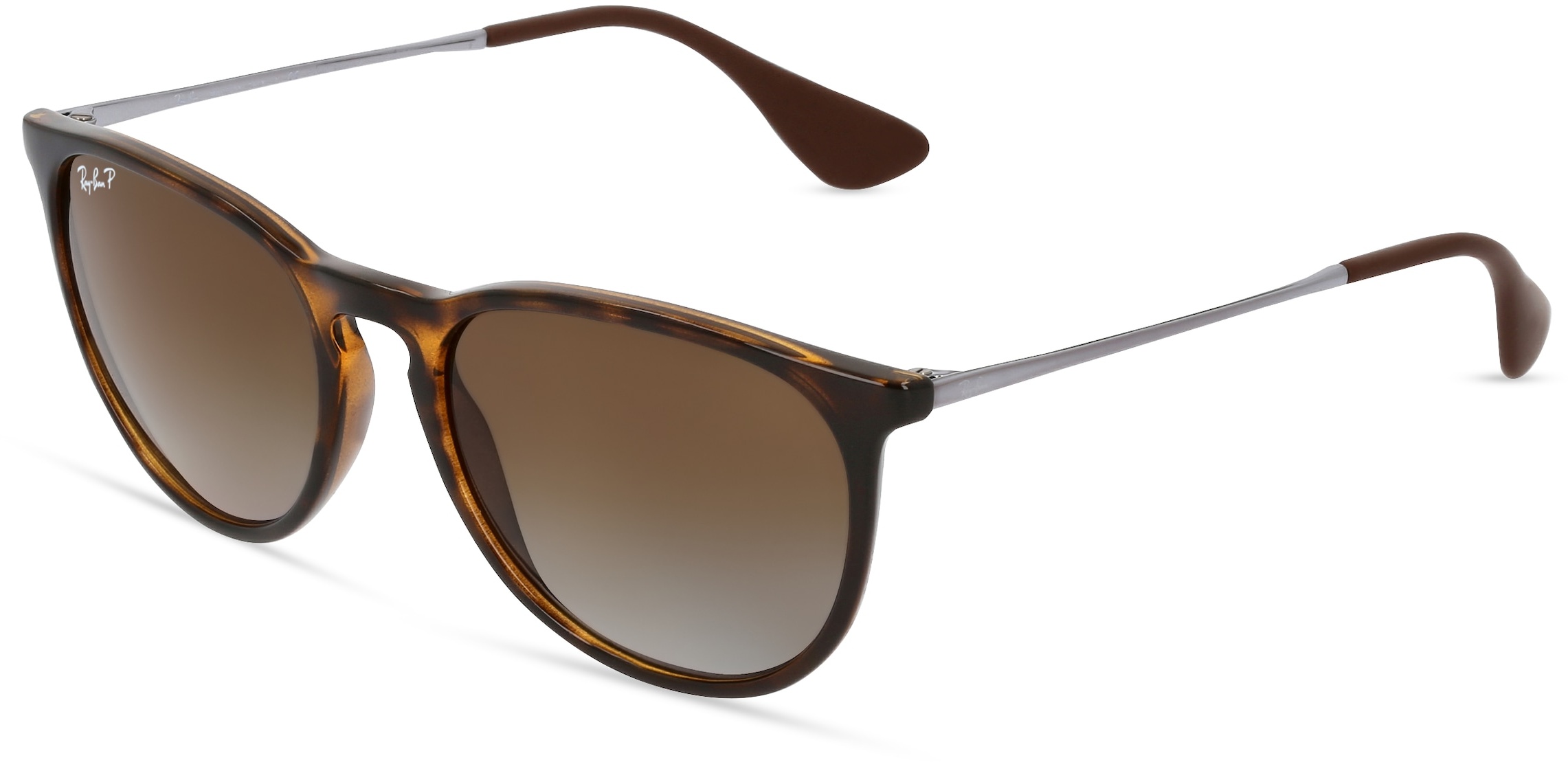 Ray-Ban RB 4171 ERIKA Damen-Sonnenbrille Vollrand Panto Kunststoff-Gestell, braun