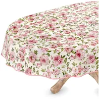 ANRO Tischdecke abwaschbar Wachstuch Wachstuchtischdecke Oval 140 x 180cm