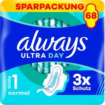Always Damenbinden Normal (Größe 1) Mit Flügeln 68 Stück