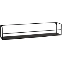 Home4You Wandregal 83 x 16 cm Schwarz