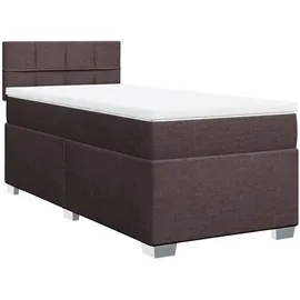 vidaXL Boxspringbett 90 x 200 cm Dunkelbraun