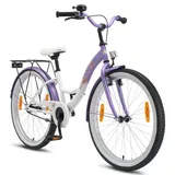 Bikestar Classic 24" lila/weiß Rücktrittbremse