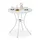 Relaxdays Gartentisch 70 x 70 x 72 cm Weiß