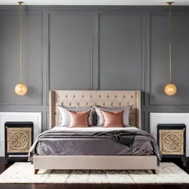 Marrakesch Orient & Mediterran Interior 2er Set marokkanischer Nachttisch Aguerd 54cm