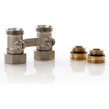 Simplex Hahnblock D1/50 Standard, Durchgangsform, für Heizkörper 1⁄2 Zoll IG
