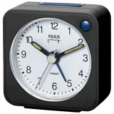 Filius Wecker ohne Ticken Kleinformat 5,5 x 5,5 cm Schwarz