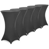 DEUBA 5x Stehtischhusse Ø60 cm anthrazit