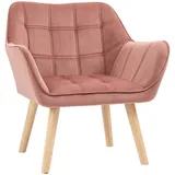 Homcom Einzelsessel mit Samt 67 x 61 5 x 71 cm