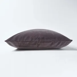 Homescapes Kissenbezug Samt 60 x 60 cm Silber