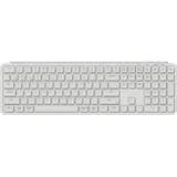 Keychron B6 Pro Ultra-Slim Kabellose Tastatur mit ZMK-Anpassung, QWERTY us Layout, 3-Modi Bluetooth/2,4 GHz/Kabelgebundenes Leichtgewicht mit 1.200 Stunden Akkulaufzeit für Mac/Windows - Weiß