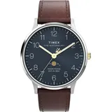 Timex Waterbury Classic Moon Phase Braun Leder 40 mm TW2W75600