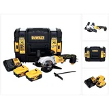DeWalt DCS 571 P2 Akku-Handkreissäge 18 V 115 mm Brushless + 2x Akku 5,0 Ah + Ladegerät + TSTAK
