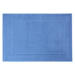 Badematte FRAMSOHN FROTTIER "Essential", blau (azur), H:11mm, Baumwolle, Badematten, Baumwolle, Badvorleger, dicht gewebt, Hotelmatte, Zwirnfottier