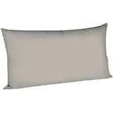 FLEURESSE Uni Interlock Jersey Kissenbezug einzeln 40x80 cm, grau